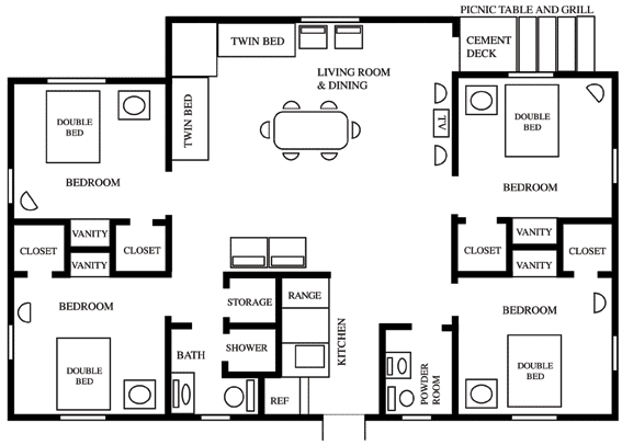 cabin/cottage floor plan